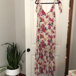 Sézane floral maxi dress